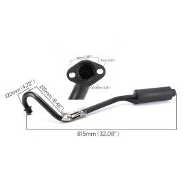 Unbranded 28mm EXHAUST PIPE MUFFLER Kit 70cc 110cc 125cc SDG SSR Atomik KLX Pit Dirt Bike