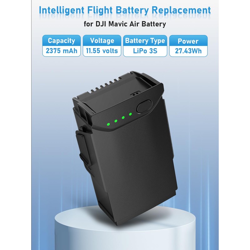 anegine Mavic Air Battery, 2375mAh Intelligent Flight Battery Compatible with