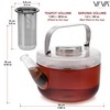 Viva Bjorn Borosilicate Glass Tea Pot for Stovetop with Loose