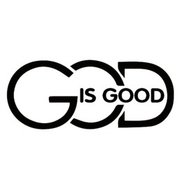 2Pack GOD is Good Vinyl Decal 5.91"*2.36"- Bold Lettering for Car, Truck, SUV, Laptop, Window, Faith-Based Inspirational Design, Waterproof & Durable Car Decal Sticker |#AZ96 (Black)