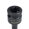 M12 x 78mm Impacted Impact Extra Long Spline Bit 1/2"