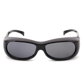 Unisex Protective Glasses UV Protection Sunglasses Scratch-Resistant Glasses for Driving Cycling Golf Fishing - Black