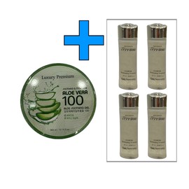 Luxury Premium Aloe Vera 100 Soothing Gel 300ml+Tervina Radiance Treatment 25mlX4 / 럭셔리 프리미엄 알로에베라 100 수딩젤 300ml+테르비나 광채 트리트먼트 25mlX4개