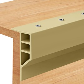 Maasechs Dock Bumpers Full Face Edge PVC Profile Guard with Adhesive Backing Dock Bumpers Fender for Straight Edge and Side Full Protection for Protecting Large Boat(Beige,10 Pcs)