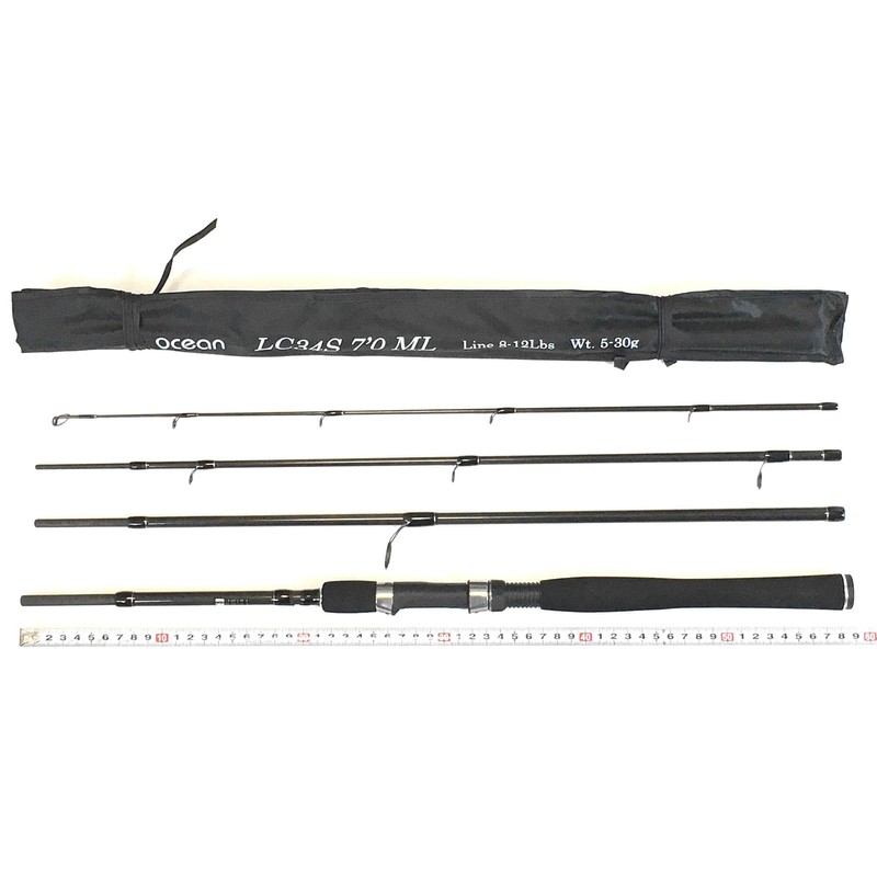 ocean LC34S Medium Light Action Splitter 4 Piece Spinning Lure