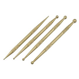 Brass Massage Sticks 5 and 8 mm, 15 cm Massage, Acupuncture, Scar Treatment and Ear Acupuncture