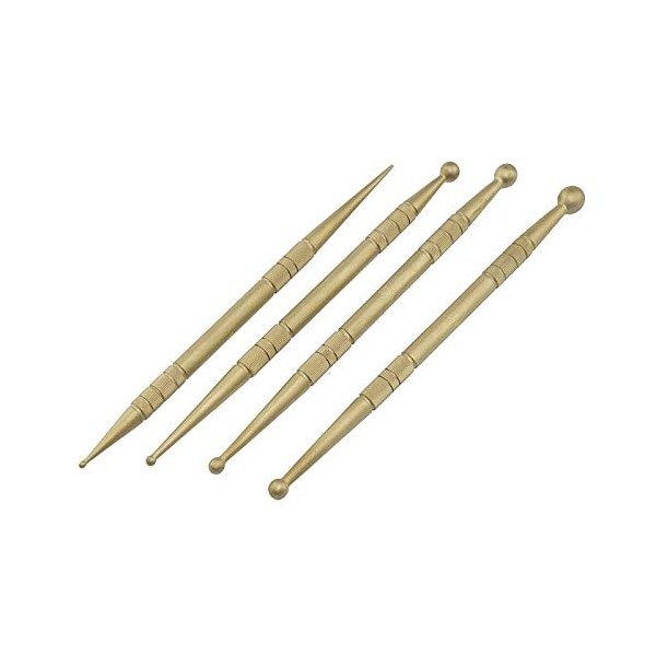 Brass Massage Sticks 5 and 8 mm, 15 cm Massage, Acupuncture, Scar Treatment and Ear Acupuncture