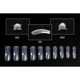 KM-Nails 100 elastic dual tips/popits assorted in box.