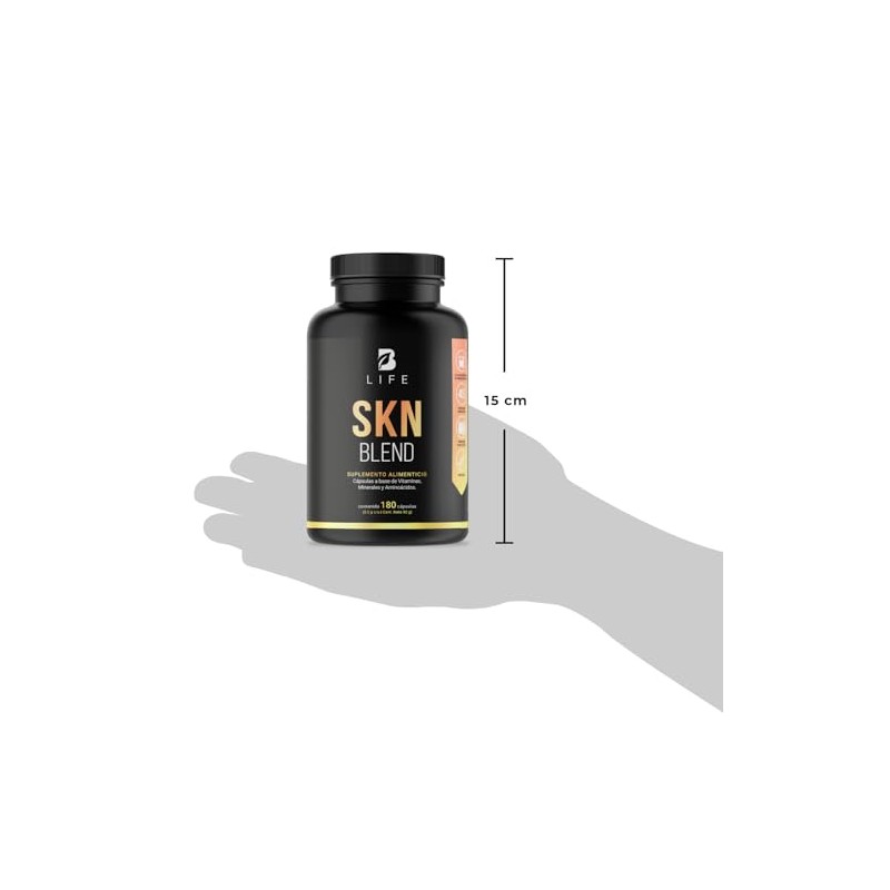 Skn Blend 180 Cápsulas 2000 Por Porción Colágeno Tipo Iii