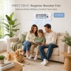 Smart Register Booster Fan for 4” x 12” Vents, Thermostat