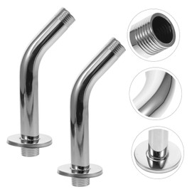OSALADI 15 cm Shower Wall Extension Pipe Shower Arm Stainless Steel for Improved Shower