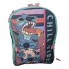 Ruz Stitch 16" Backpack With Detachable Lunch Box Black-Blue
