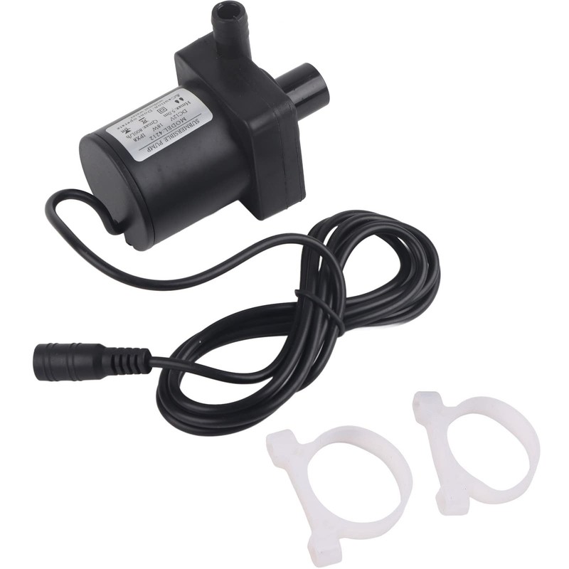 Trisar Submersible 4212B DC 12V 18W Black Submersible Pump, 800L/h