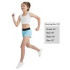 EXARUS 4 Pack Girls Running Athletic Shorts Low Rise 2.5
