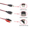 HCFeng USB to Alligator Clip Adapter Cable Alligator Clip Jumper