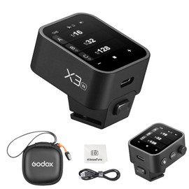 Godox X3-N X3N TTL Wireless Flash Trigger with Touch Screen,Compatible for Nikon Camera Flash Transmitter for Studio Photography,TCM Function,Quick Charge Flash Trigger with 3.7V/850mAh Battery