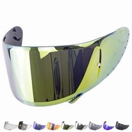 Everalo Compatible with Shoei xspirit 3 Visor - Nxr - Ryd - Z7 - Rf1200 - X14 - Cwr 1 - Cwr f - Helmet Visor Pinlock Ready - Nxr Visor Anti-Scratch and Anti-Fog (Blue)