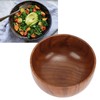 Wood Soup Bowl Unique Texture Exquisite Smoothly Round Wooden Bowl