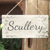 Scullery Handmade French Country Decor Wood Sign/Plaque for Kitchen/Utility