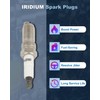 ECCPP 8 PCS Platinum Iridium Spark Plugs for Ford for