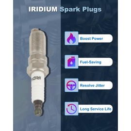 ECCPP 8 PCS Platinum Iridium Spark Plugs for Ford for F-150 2010-2017,for F-250/F-350 Super Duty 2011-2021, for Mustang 2011-2019, E-350/E-450 Super Duty 2017-2019