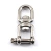 4Pcs 304 Stainless Steel M5 Jaw Eye Swivel Ring Shackle