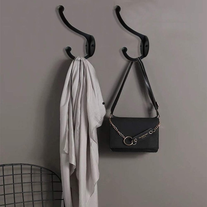 ZEYU 20Pcs Wall Hooks, Coat Hooks Hardware Heavy Duty Hooks