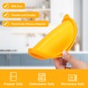 LUVCOSY 4 Cup Silicone Replacement Lids Storage Cover for Pyrex