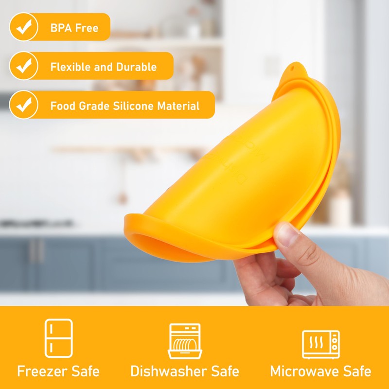LUVCOSY 4 Cup Silicone Replacement Lids Storage Cover for Pyrex