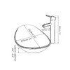 Washly Bathroom vessel sink, Artistic Tempered Glass Oval Vessel Sink