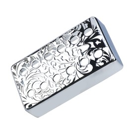 OVSAL Brass Electric Guitar Pickup Covers Chrome 52mm Pole Spcing 6 String Guitar Bridge Pickup Covers Humbucker Compatible with Les Paul Lp Electric Guitar Replacement Parts