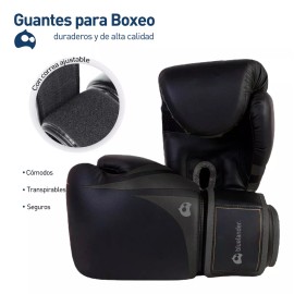 Bluelander Guantes De Box Profesional Correa Velcro Kickboxing 14-16oz