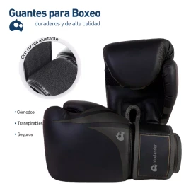 Bluelander Guantes De Box Profesional Correa Velcro Kickboxing 14-16oz
