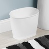 iDesign Slim Plastic Bathroom Trash Can, Small Garbage Bin for