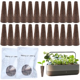 ZDL Growth Sponges, 24 Pieces Propagation Sponges for Hydroponics, Replacement Growing Sponges, Hydroponics Garden Accessories