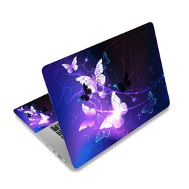 Laptop Skin Sticker Decal, 12" 13" 13.3" 14" 15" 15.4" 15.6" Laptop Vinyl Skin Cover Art Protector Notebook PC (2 Wrist Pad Skins Included), Decorative Waterproof Removable, Watercolor Colorful