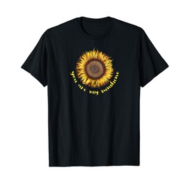 You are My Sunshine Sunflower Yellow Flower Design T-Shirt for Men Women Kids