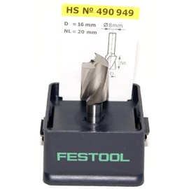 Festool Spiral Groove Cutter HS Spi S8 D16/20