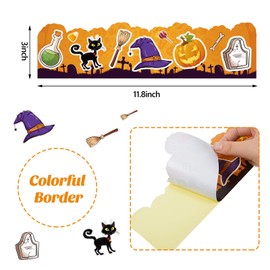 64 Pieces Holiday Bulletin Board Borders Valentine's Day Decoration Seasonal Trim St Patrick's Day Easter Self Adhesive Strip Labels for School Classroom Birthday Party Home Supplies