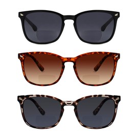 Yogo Vision Bifocal Reading Sunglasses for Men and Women-Classic, Retro Style UV400 Sun Protection Outdoors Readers Eyewear +2.25