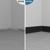 Duzzy Flexible Baseboard Trim, 6 Inch(H) x 20 Feet(L) Peel
