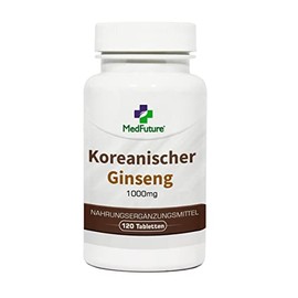 Korean Ginseng Extract 1000 mg 120 Tablets Memory, Concentration, Vitality, Energy