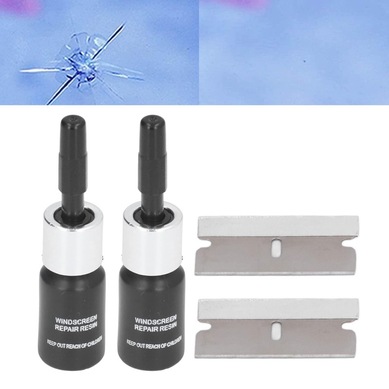 Glass Repair Liquid, Crack Repair Fluid DIY 2PCS for Car