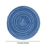 SCF2017 Set of 6 Round Woven Cotton Yarn Coasters for