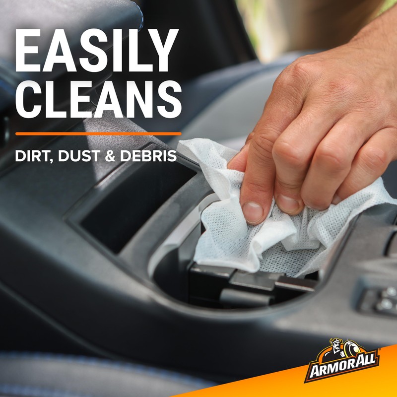 Armor All Car Protectant Wipes, Interior Car Wipes with UV