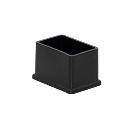 Flyshop, Chair Leg Caps PVC Protective Caps Odourless Scratch Free Rectangle 30x40mm (3.0x4.0cm) Pack of 8 Black