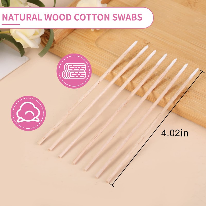 CGR 1000 Count Microblading Cotton Swabs, Pointed Tip, Cotton Swabs