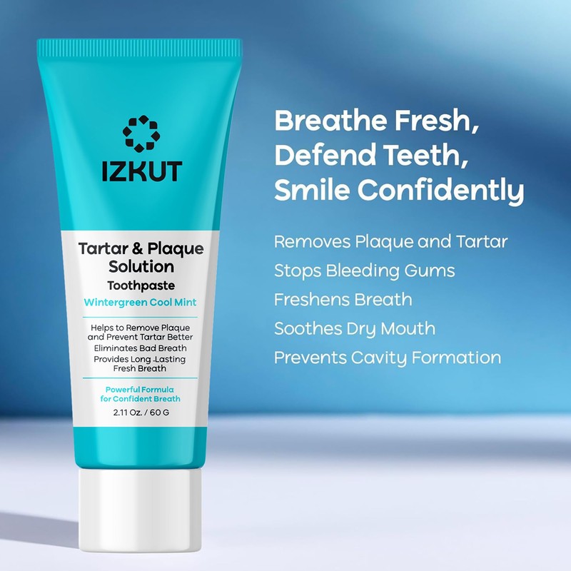 Plaque & Tartar Remover Toothpaste for Teeth: Removes Plaque &