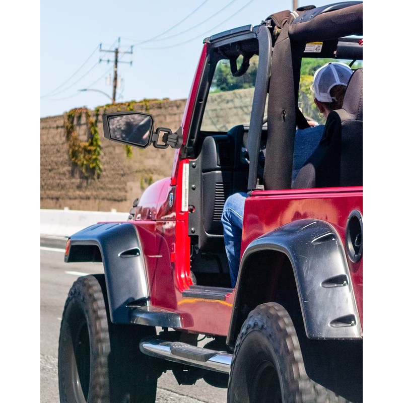 Mirrors Doors Off for Wrangler JK TJ 1997-2018, Side Mirrors