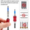 Saipor 3pcs Drill Bit Extension Set 2.4/6/12inch Length Quick Release